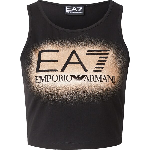 EA7 Emporio Armani Top horčicová / čierna / biela 66733058