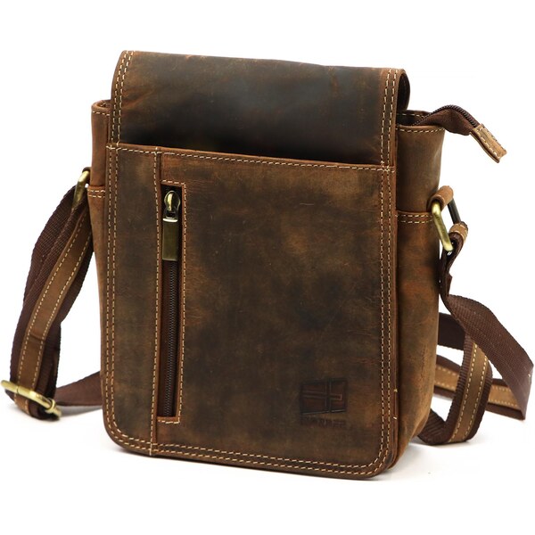 Kožená taška na rameno z prírodnej kože Nordee 66731067