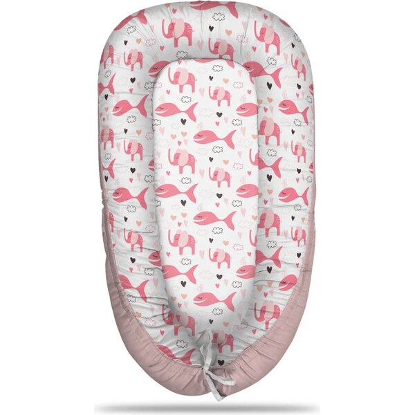 Sablio Hniezdočko pre bábätko Ružové rybky a slony 65114162