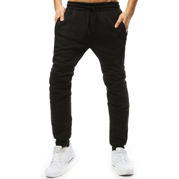 Pánske čierne jogger tepláky Dstreet 66737606