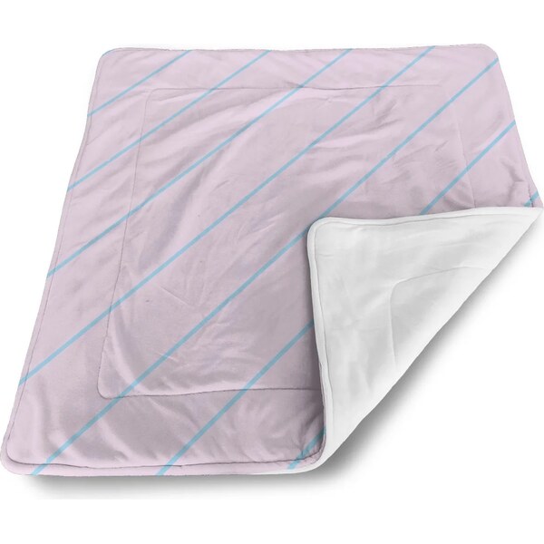 Sablio Deka pre bábätko Modré pruhy na ružovej 60375204