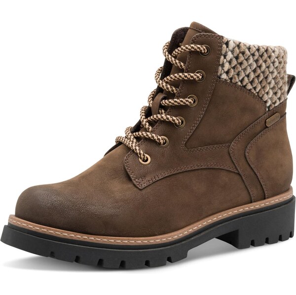 MARCO TOZZI Šnurovacie členkové čižmy hnedá 66738407