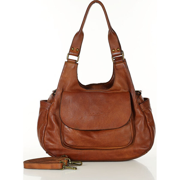 MARCO MAZZINI Svetlo hnedá retro kabelka (v154a) 24156379