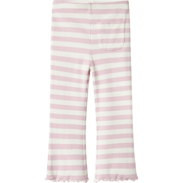 NAME IT Nohavice NMFTAIA ružová / biela 66738535