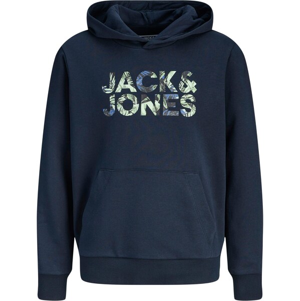 Jack & Jones Junior Mikina JJEJEFF tmavomodrá / enciánová / jedľová / 66738695