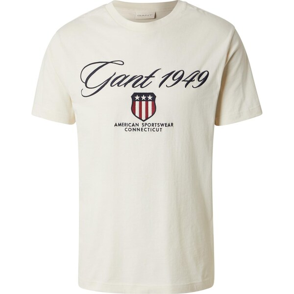 GANT Tričko nebielená / námornícka modrá / tmavočervená 66738816