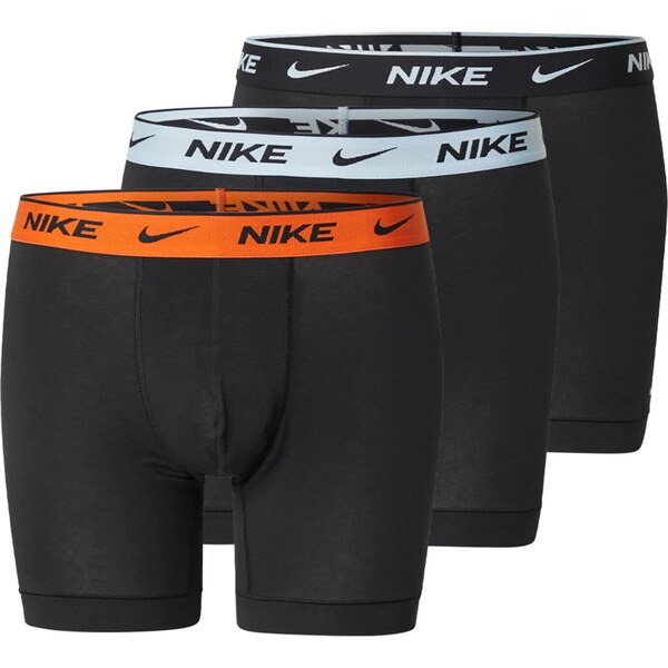NIKE Underwear Boxerky svetlosivá / oranžová / čierna 66738877