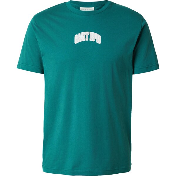 GANT Tričko smaragdová / biela 66738878