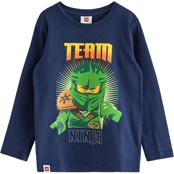 Lindex Tričko Ninjago tmavomodrá / zlatá žltá / zelená / oranžová 66738910