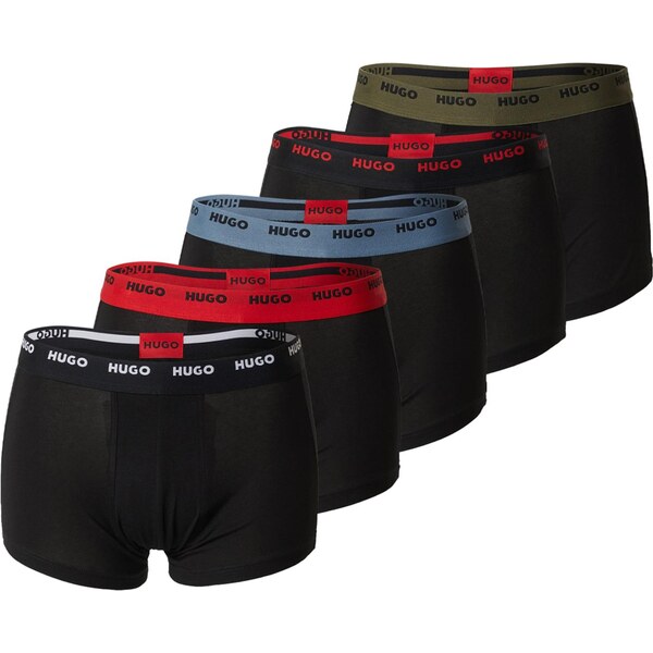 HUGO Boxerky opálová / olivová / červená / čierna 66738930