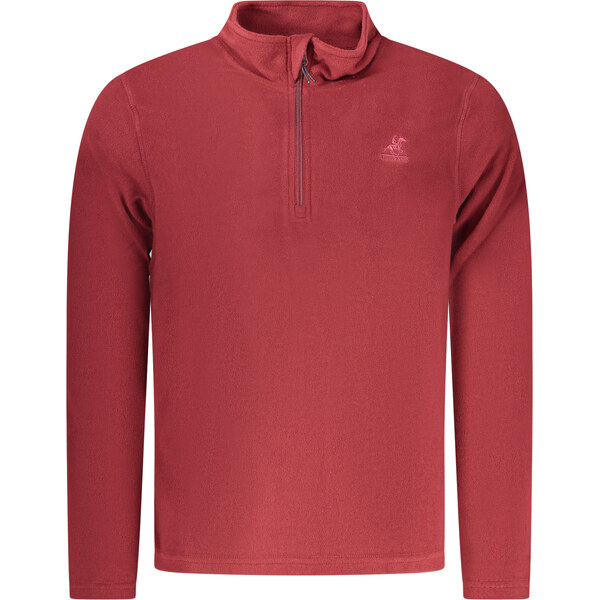 U.S. GRAND Pánska červená fleecová mikina na zips 66787397