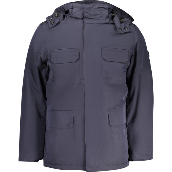 U.S. GRAND Pánska modrá parka s odnímateľnou kapucňou 66789630