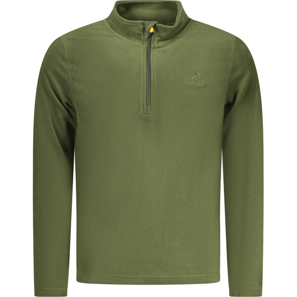 U.S. GRAND Pánska fleecová mikina na zips zelená 66787415