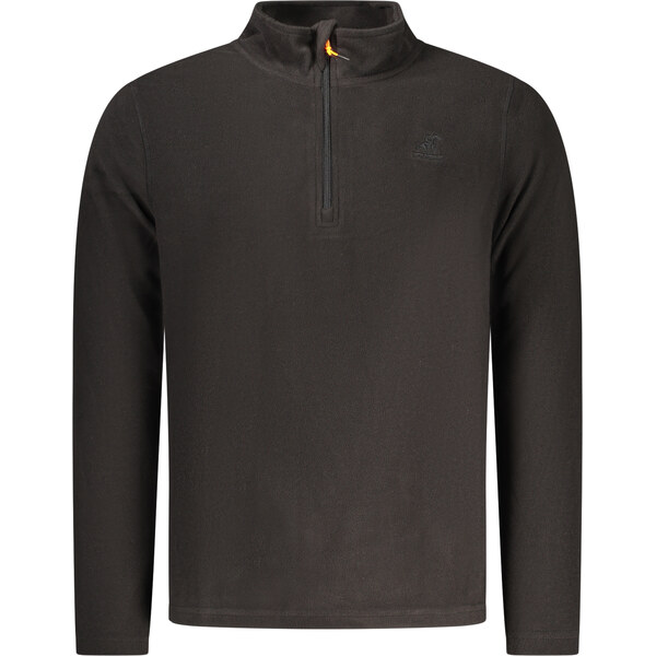 U.S. GRAND Pánska čierna fleecová mikina na zips 66789623