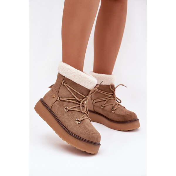 Boto Dámske snehule na platforme Roselya 66787502