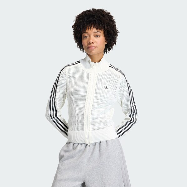 Adidas TEPLÁKOVÝ TOP KNITTED CROCHET FIREBIRD TRACK TOP 66788797