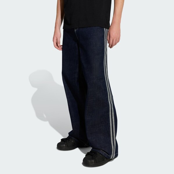 Adidas DŽÍNSY 90s ALTERNATIVE SPORT WIDE LEG SKATER JEAN 66789115