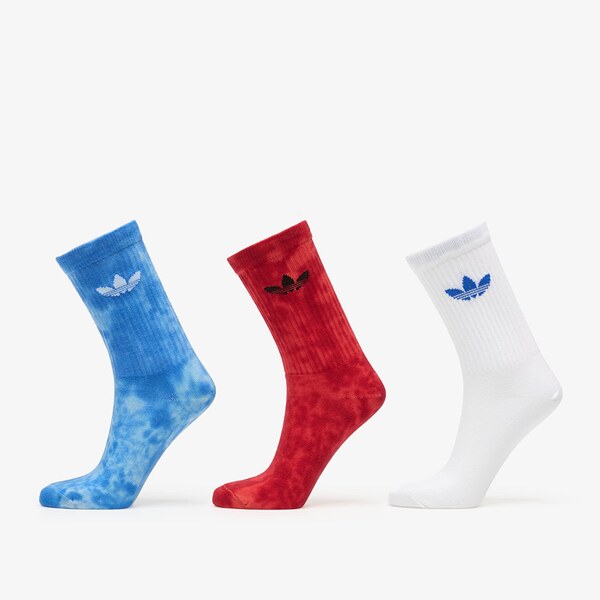 adidas Originals adidas Tie Dye Crew Socks 3-Pack Crsk/ Lucid Red/ 66795236