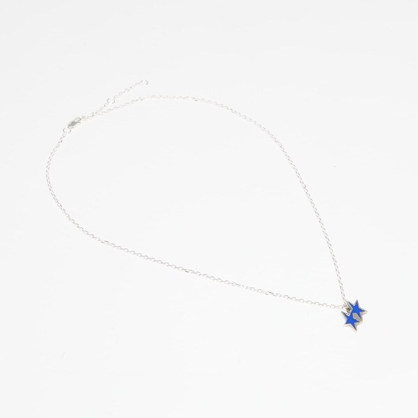 TwoJeys Tilted Enameled Necklace Silver Universal 66795428