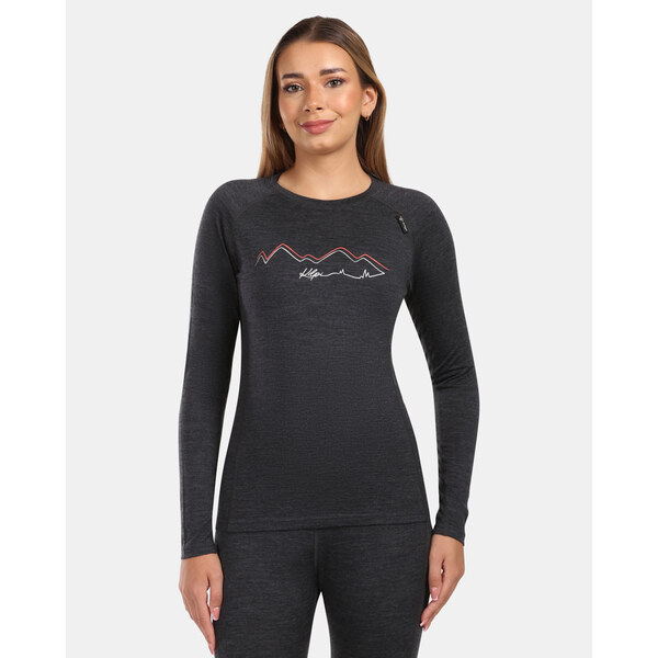 Dámske termo tričko z merino vlny s dlhým rukávom Kilpi MAVORA TOP-W 66798397