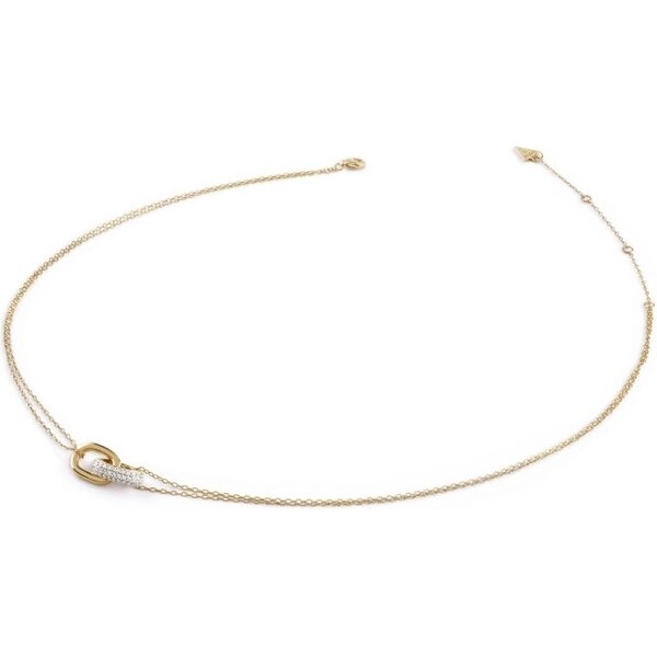 Guess Dvojitý náhrdelník so zirkónmi Nuances JSBN04546JWYGT/U 66798464