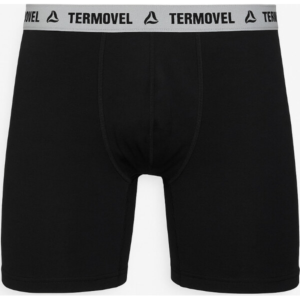 TERMOVEL Čierne pánske boxerky s dlhším strihom 66801169