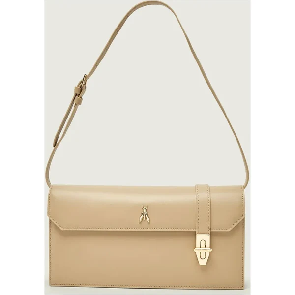 Patrizia Pepe Kožená kabelka na rameno 66795126