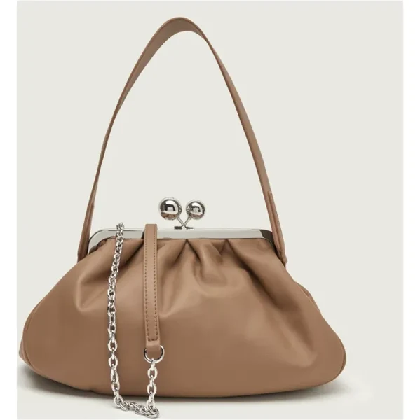 Weekend MaxMara Kožená kabelka na rameno CUBICO | Pasticcino 66795176