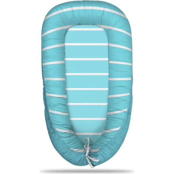 Sablio Hniezdočko pre bábätko Biele pruhy na modrej 65114103