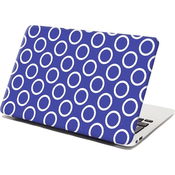 Sablio Samolepka na notebook Biele korunky na modrej 65100895