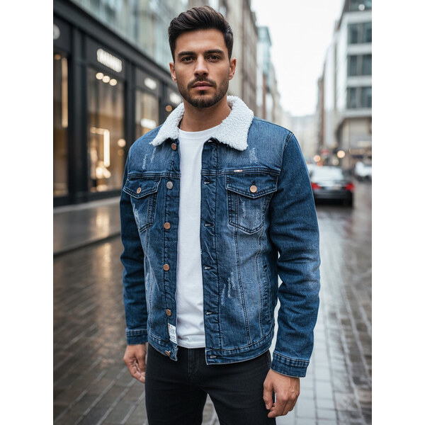 Zateplená pánska rifľová bunda Dstreet TX4729z - výpredaj 66992770