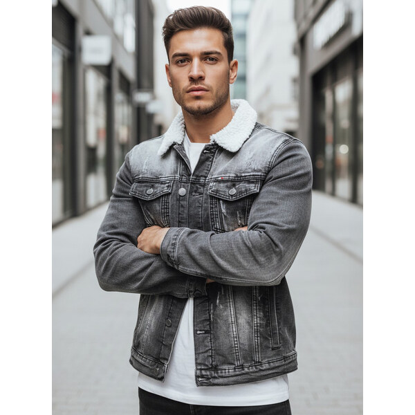 Zateplená pánska rifľová bunda Dstreet TX4729z 66877581