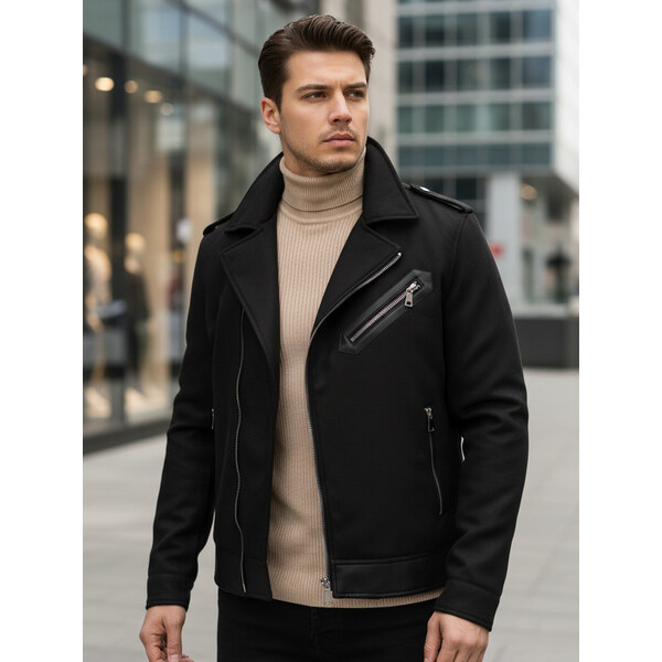 Pánska zimná bunda čierna DSTREET TX4660z 66805701