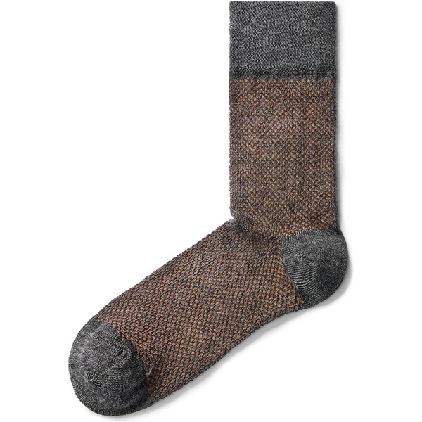 Vlnka Žakárové vlnené ponožky Merino oranžová 55325343