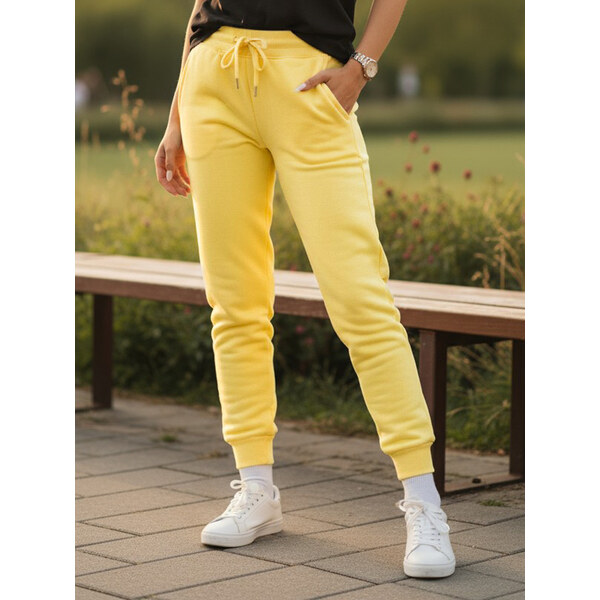 BASIC Žlté dámske tepláky FITS UY0580z 38751670