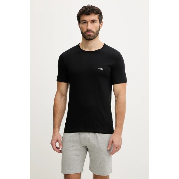 Bavlnené tričko BOSS 3-pak TShirtRN 3P Classic 66803093