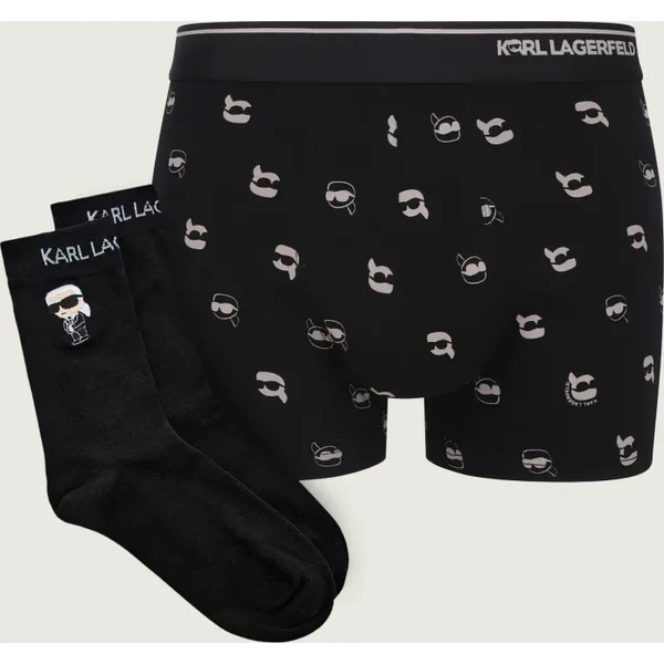 Karl Lagerfeld Boxerky + ponožky Ikon 66101652