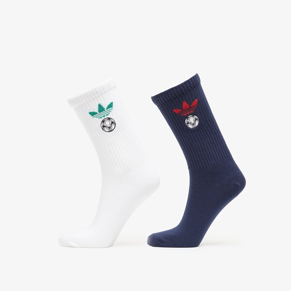 adidas Originals adidas Football Crew Socks 2-Pack White/ Night Indigo 66804833