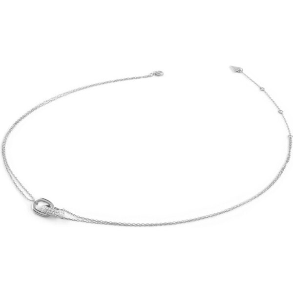 Guess Dvojitý náhrdelník so zirkónmi Nuances JSBN04550JWRHT/U 66804031