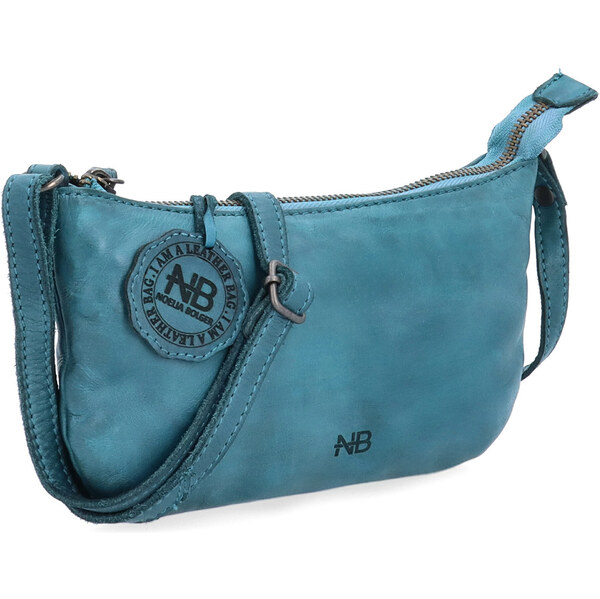Kožená kabelka crossbody Noelia Bolger zelená NB 2420 TYR 66804598