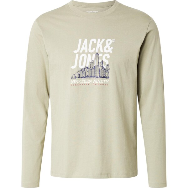 JACK & JONES Tričko JORYORK námornícka modrá / nefritová / biela 65582406