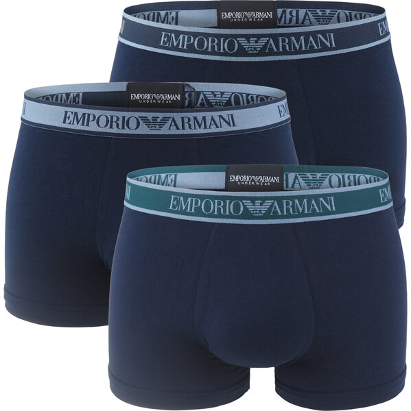EMPORIO ARMANI - boxerky 3PACK stretch cotton modern signature logo 66804731