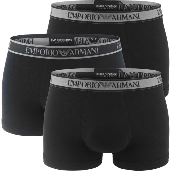 EMPORIO ARMANI - boxerky 3PACK stretch cotton modern signature logo 66804735