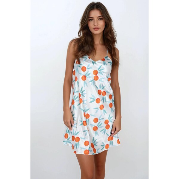 Dkaren Nočná saténová košieľka na ramienka HK 019, Farba 019 24655805