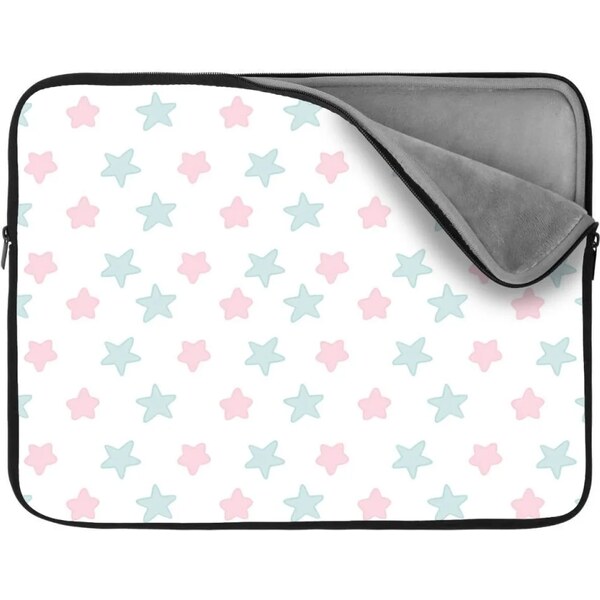 Sablio Obal na notebook Ružové a modré hviezdy 65426878