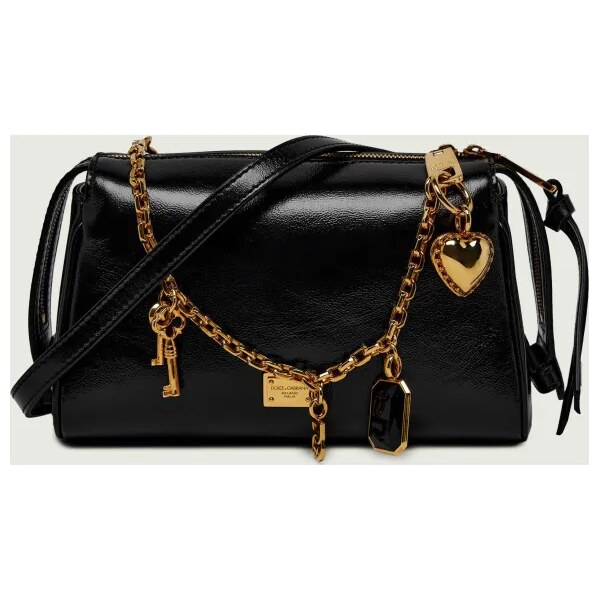 Dolce & Gabbana Kožená kabelka na rameno Vittoria 66803970