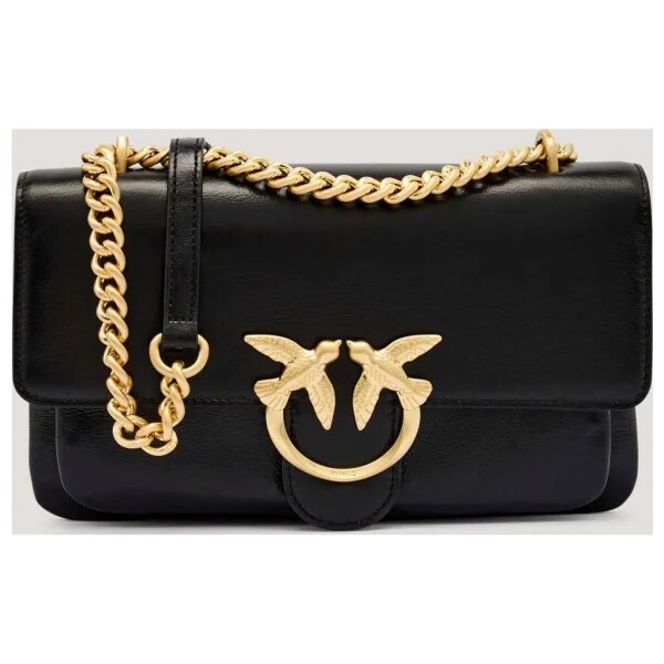 Pinko Kožená kabelka na rameno LOVE ONE SOFT MINI 65145257