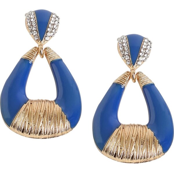 SOHI Náušnice Eliane modrá / zlatá 66807686