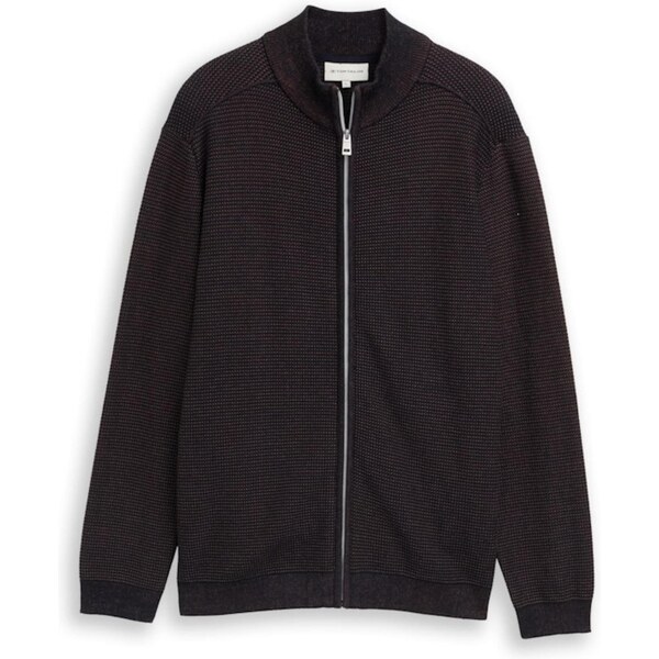 TOM TAILOR Kardigán námornícka modrá / svetlohnedá 66807841