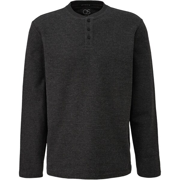 QS Tričko čierna melírovaná 66809166